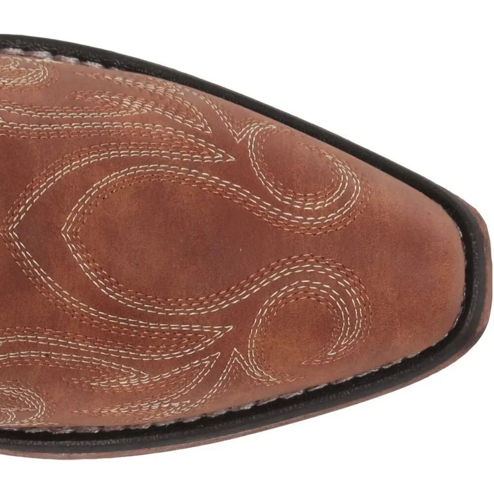 Women’s Bronze Riley Western Boot Vintage Boots Snip Toe Flexible Cowgirl Boots